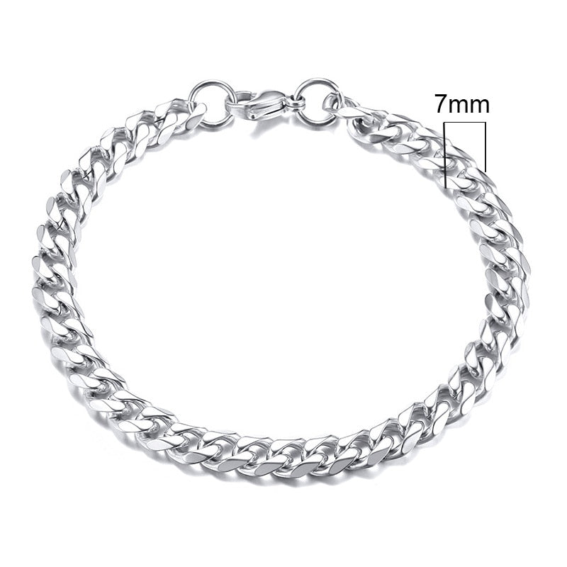 3-11mm Cuban Link Bracelets
