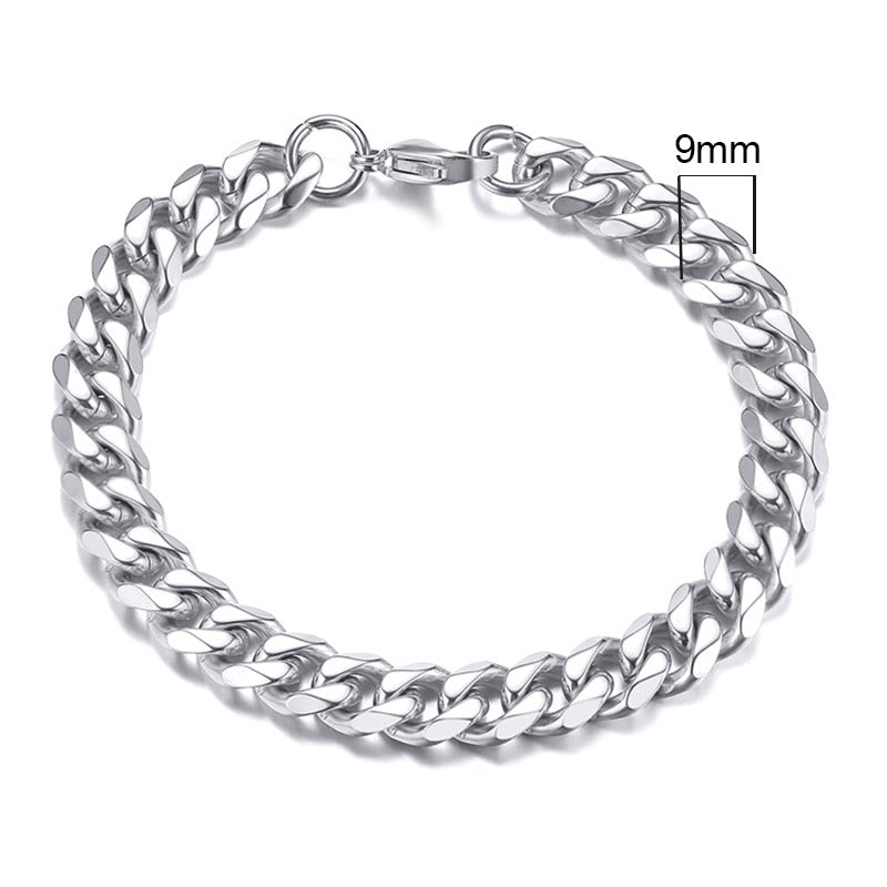 3-11mm Cuban Link Bracelets