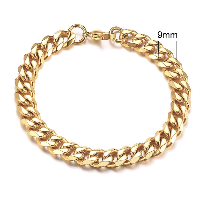3-11mm Cuban Link Bracelets