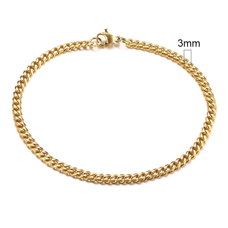 3-11mm Cuban Link Bracelets