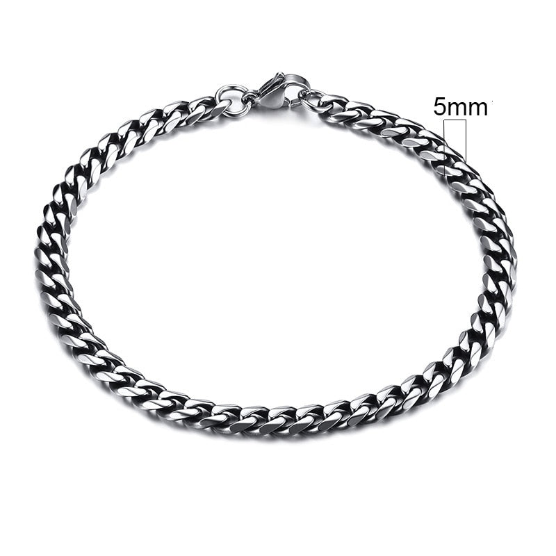 3-11mm Cuban Link Bracelets
