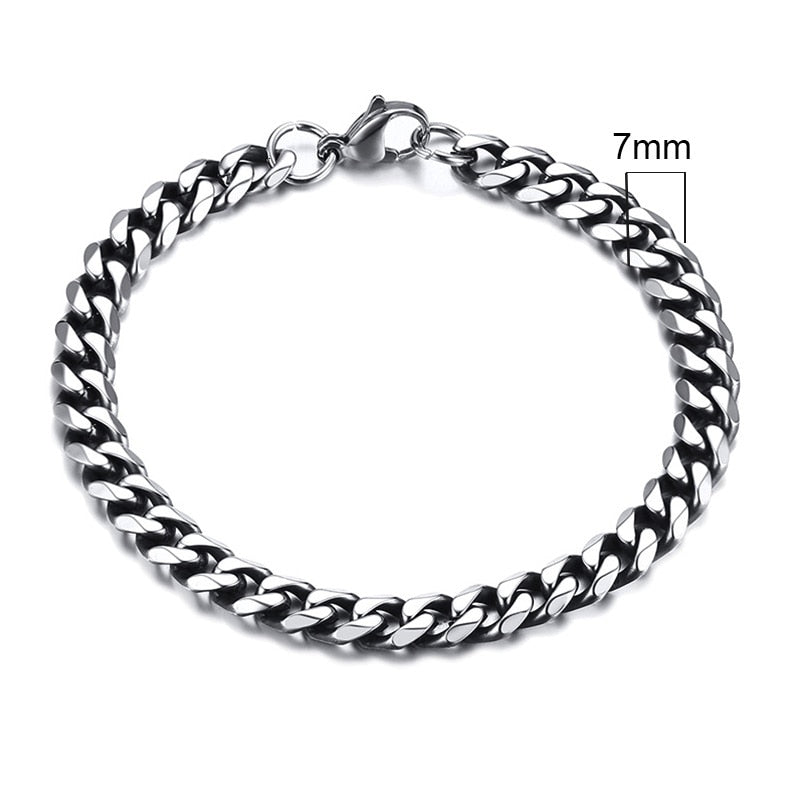 3-11mm Cuban Link Bracelets