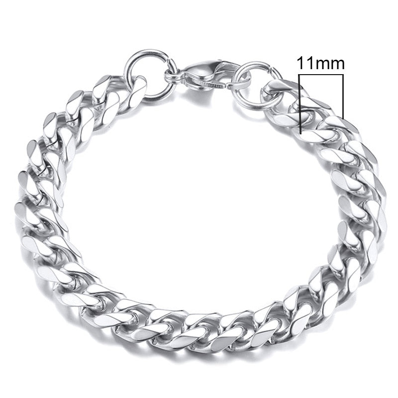 3-11mm Cuban Link Bracelets