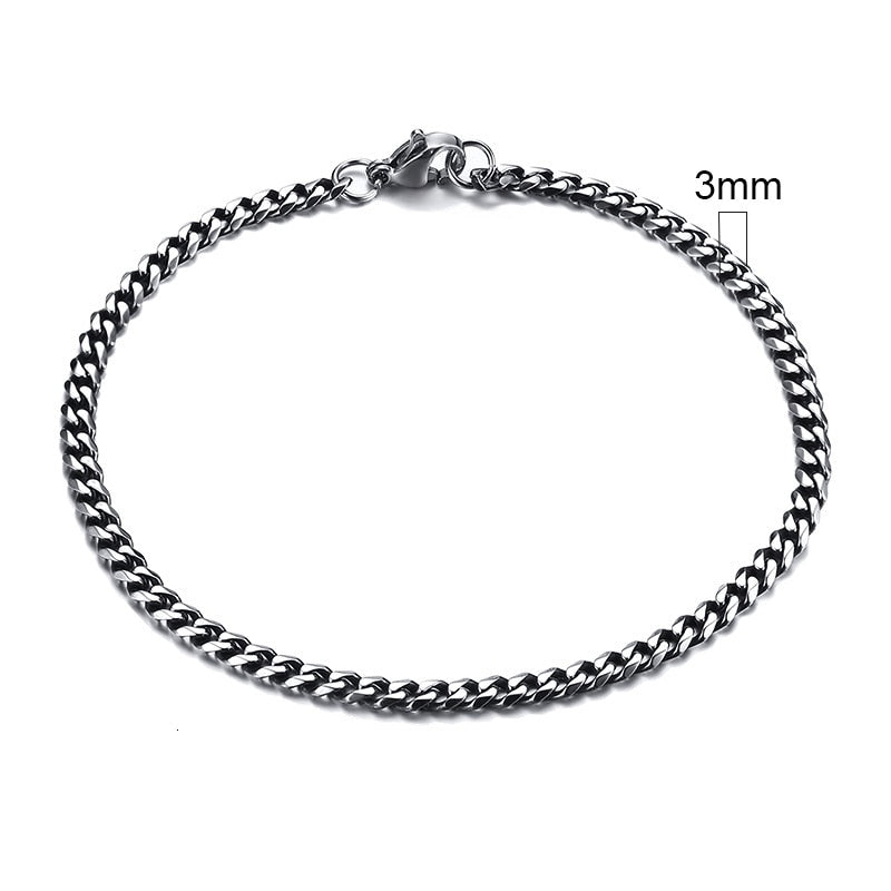 3-11mm Cuban Link Bracelets