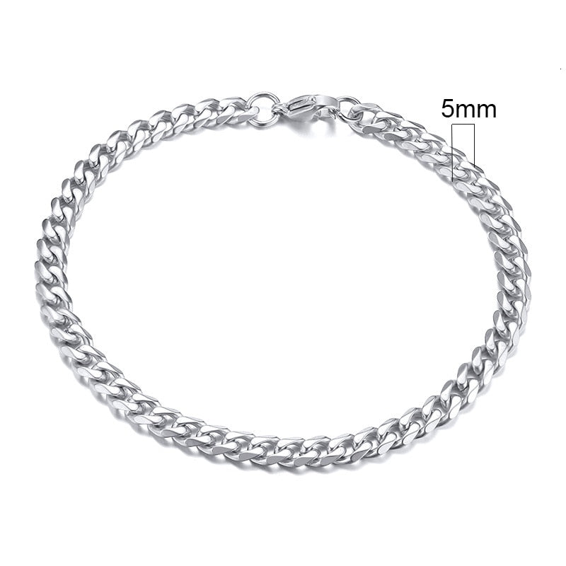 3-11mm Cuban Link Bracelets