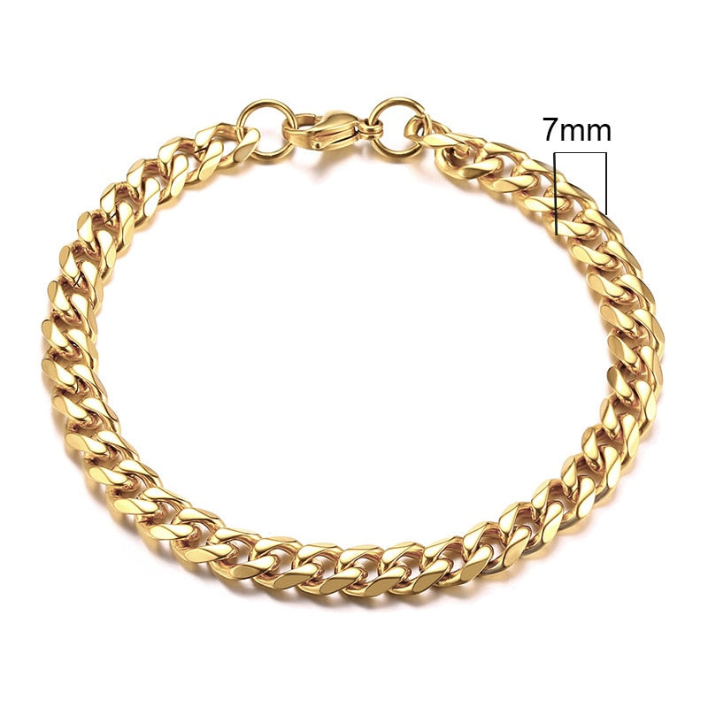 3-11mm Cuban Link Bracelets
