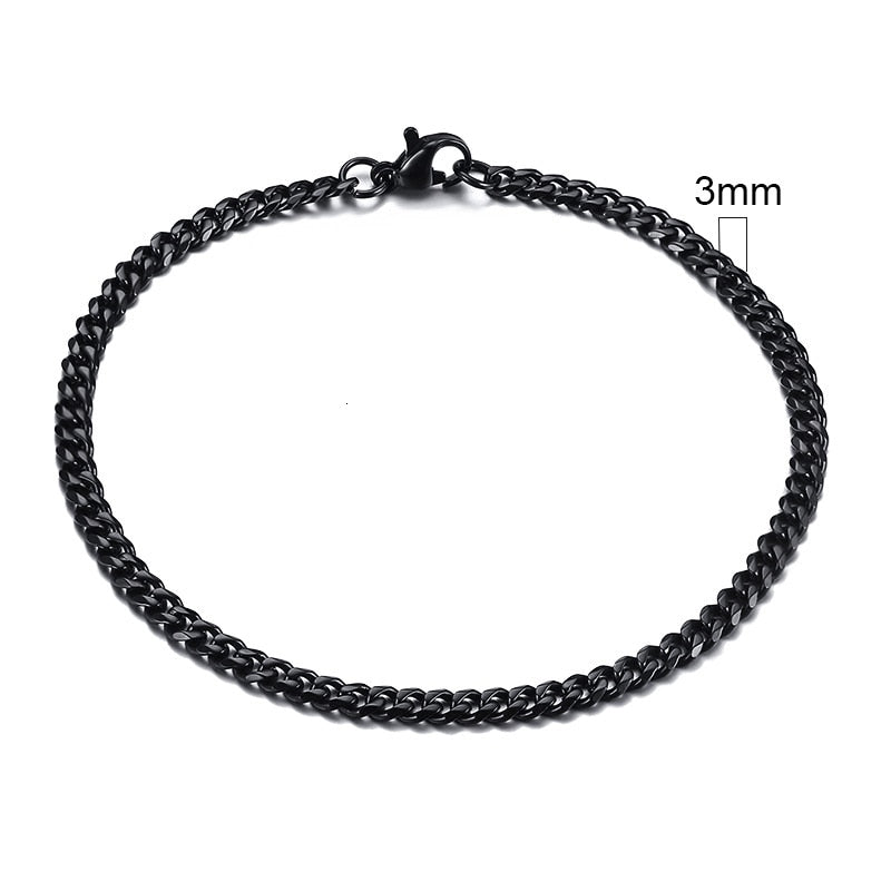 3-11mm Cuban Link Bracelets