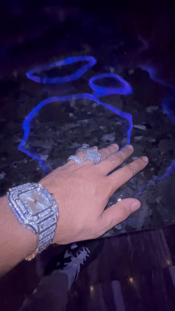 Iced Out Baller Square Bust Down Watch