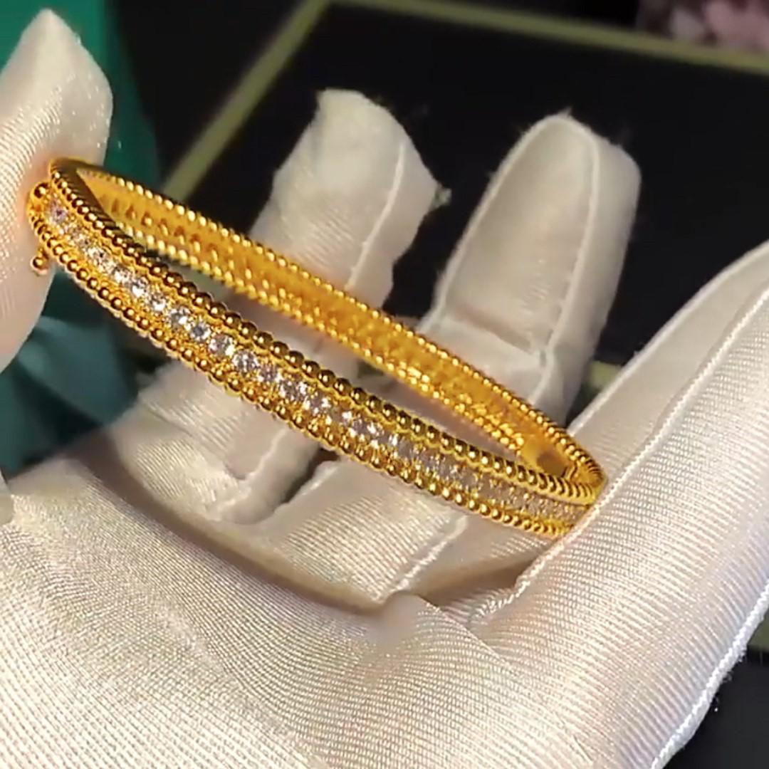 High Quality Diamond Bangle Bead Bracelet