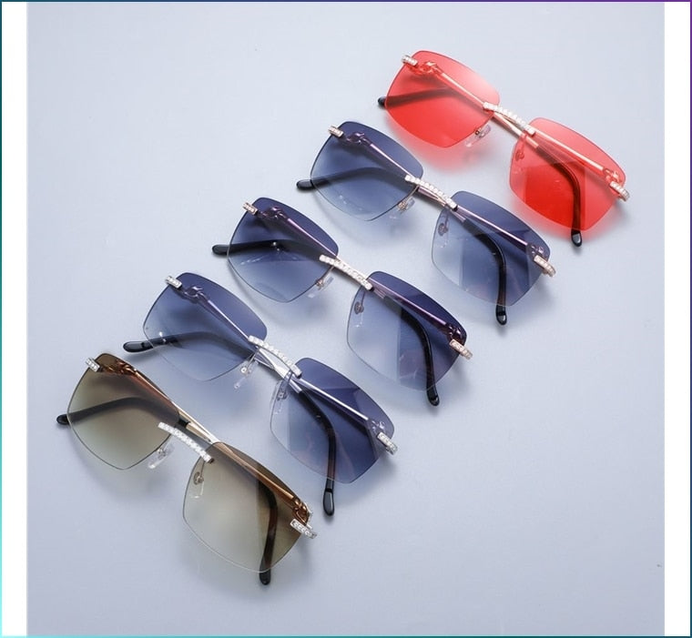 Handmade VVS Moissanite Diamond Iced Out Sunglasses