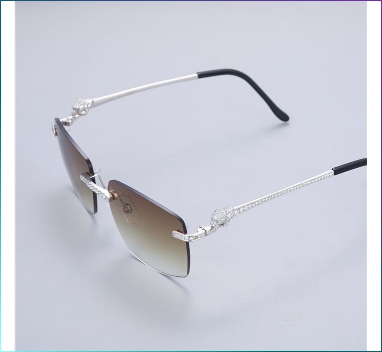 Handmade VVS Moissanite Diamond Iced Out Sunglasses