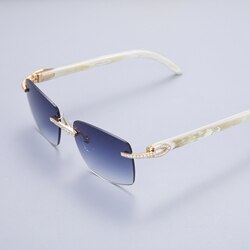 Handmade VVS Moissanite Diamond Iced Out Sunglasses