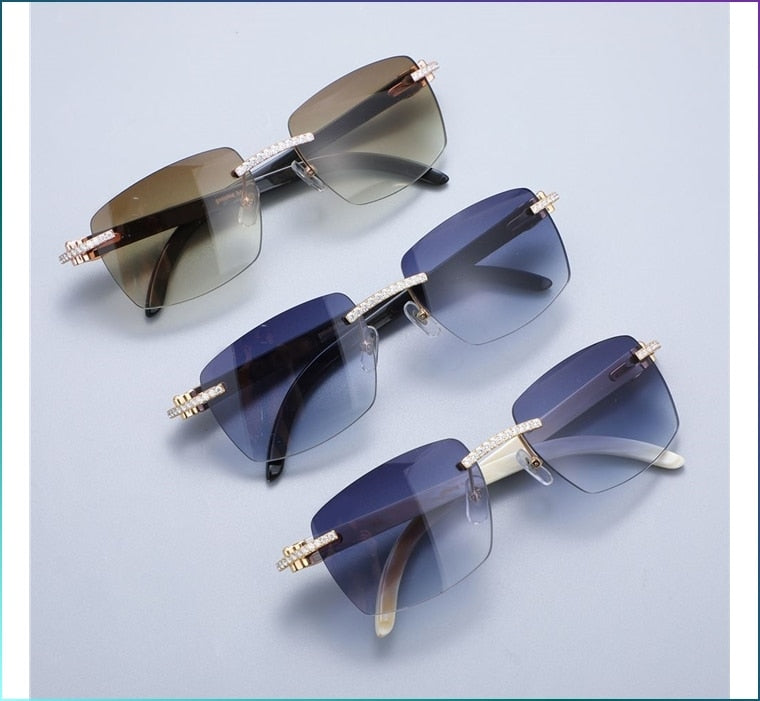 Handmade VVS Moissanite Diamond Iced Out Sunglasses