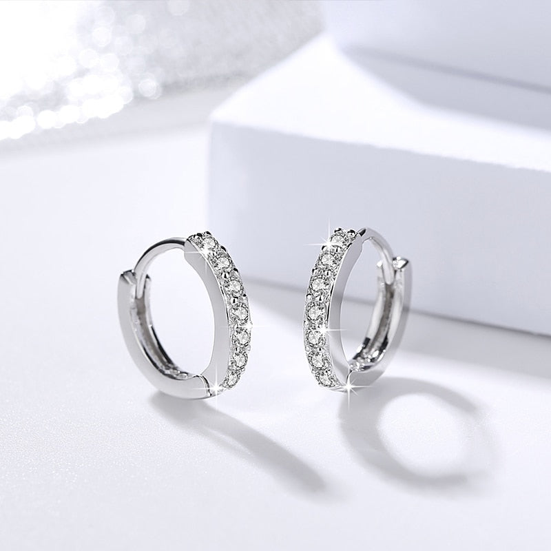 Iced Out Hoop Earrings