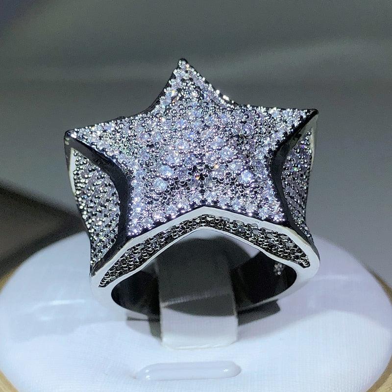 High Quality lStar Ring With Paved Setting