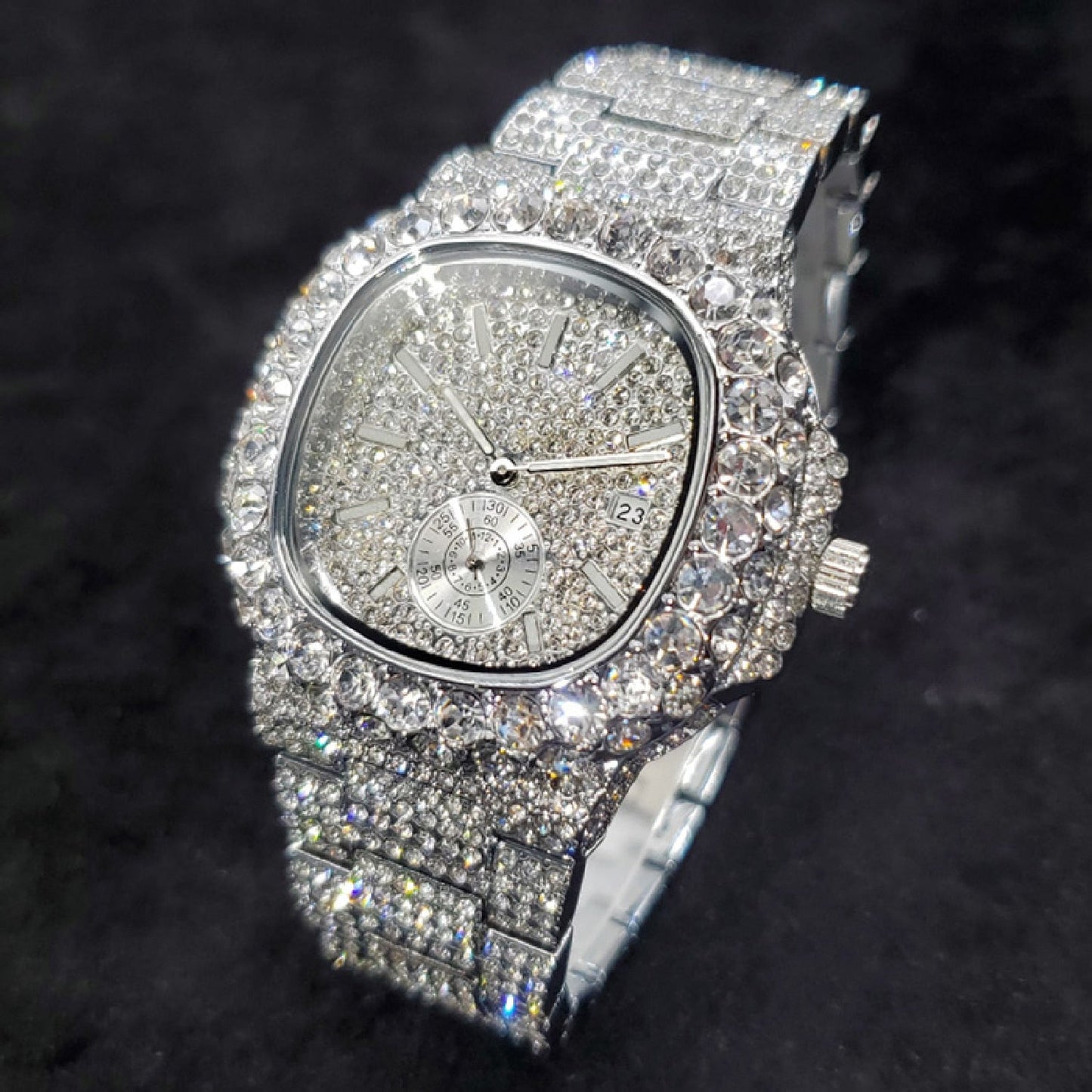 New Moissanite Watch Iced Out