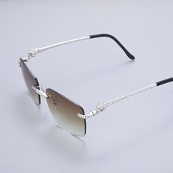 Handmade VVS Moissanite Diamond Iced Out Sunglasses