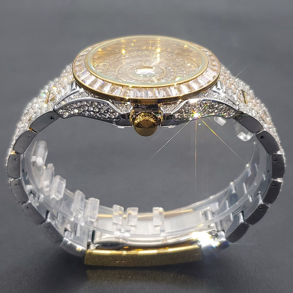 Fully Iced Baguette Watch