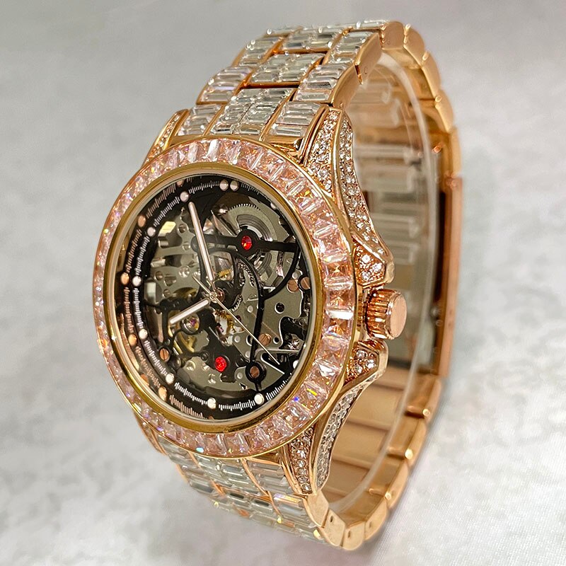 AAA Grade Fully Iced Out Moissanite Watch