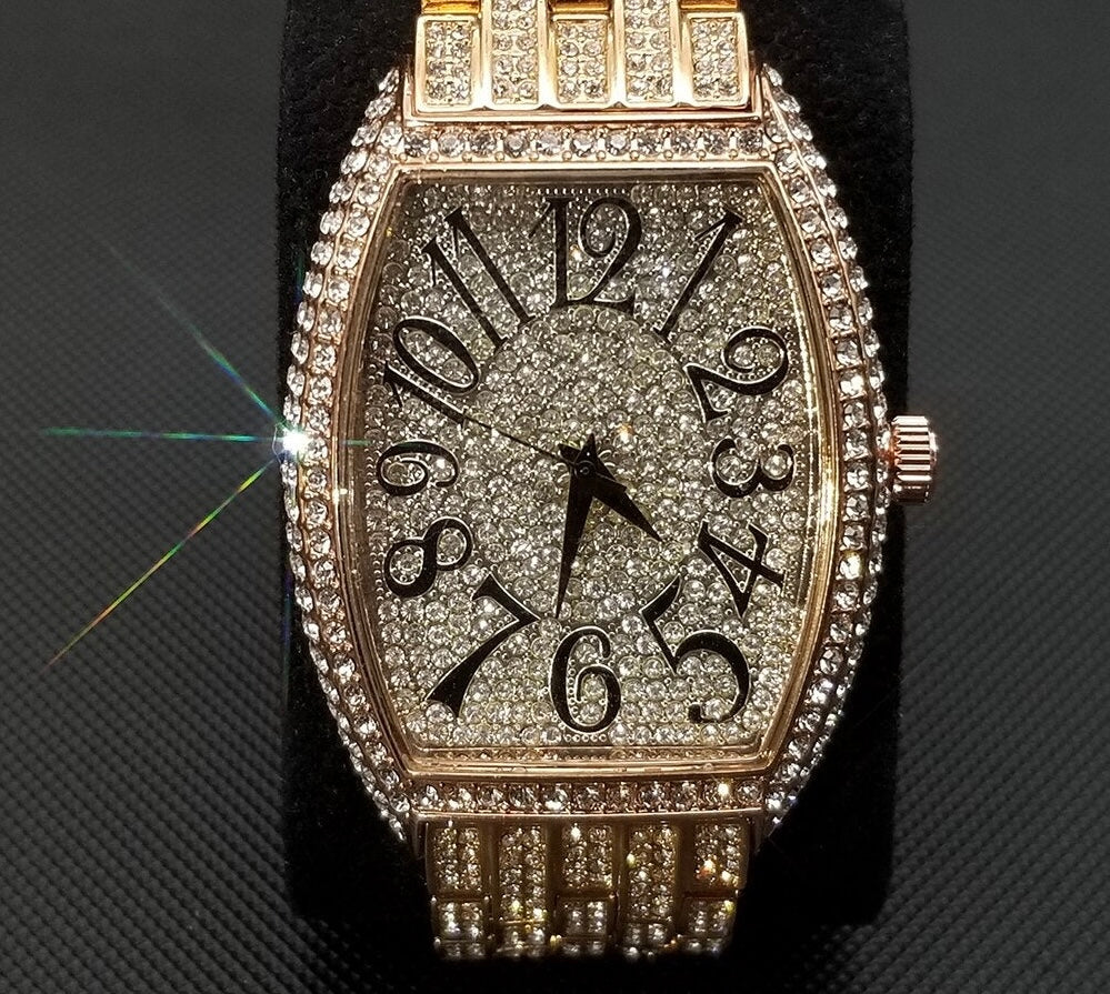 New Full Iced Out Moissanite Mens Watches
