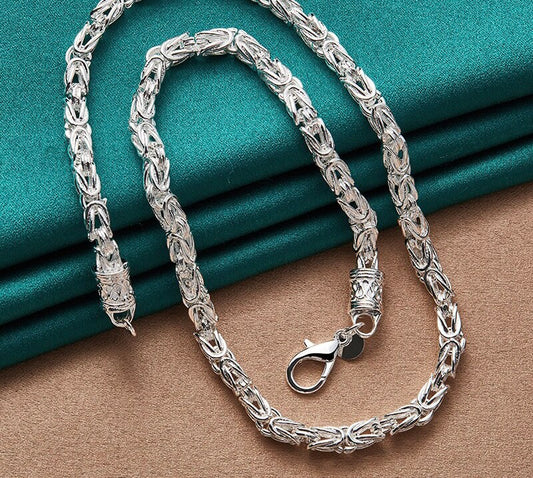925 Sterling Silver Dragon Head Necklace 20 Inch Chain For Women