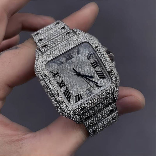 Iced Out Baller Square Bust Down Watch