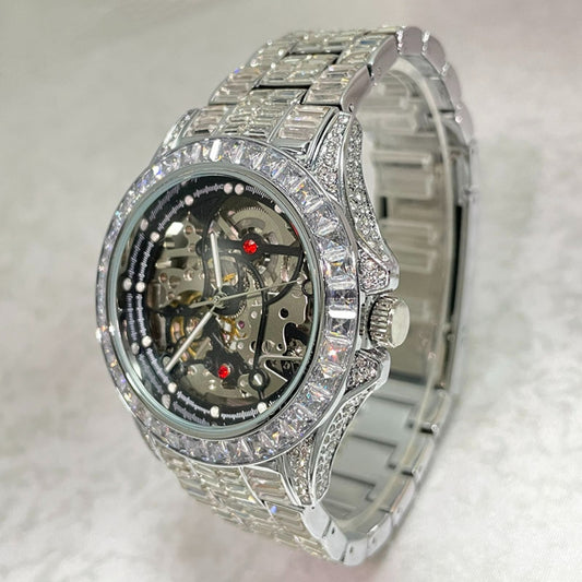 AAA Grade Fully Iced Out Moissanite Watch